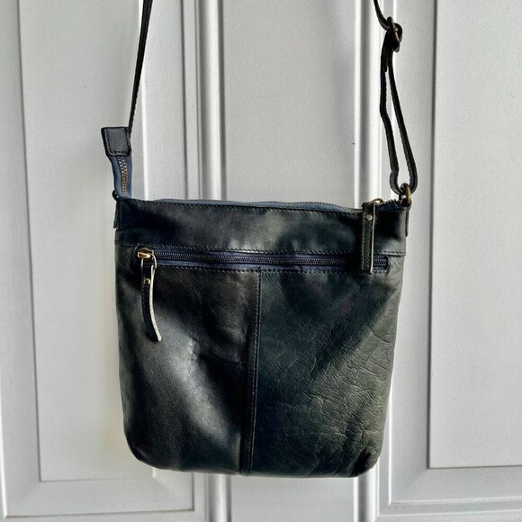Cochoa Crossbody Handmade Top-grain Oil-dyed Cowhide Leather SOFT PATINATED BAG - Picture 7 of 15